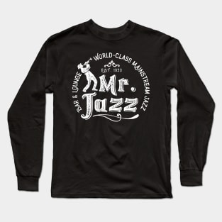 Vintage Jazz Club Design Long Sleeve T-Shirt